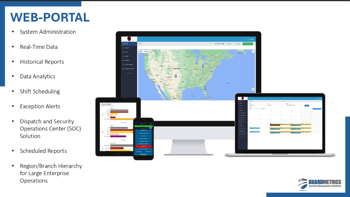 GuardMetrics technology and workforce management solution